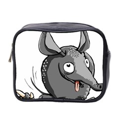 Animal-armadillo-armored-ball- Mini Toiletries Bag (two Sides) by 99art