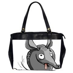 Animal-armadillo-armored-ball- Oversize Office Handbag (2 Sides) by 99art