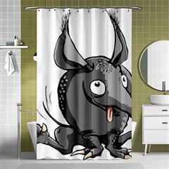 Animal-armadillo-armored-ball- Shower Curtain 48  X 72  (small)  by 99art