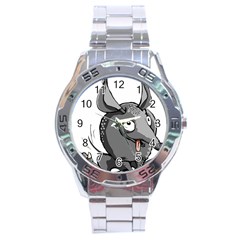 Animal-armadillo-armored-ball- Stainless Steel Analogue Watch by 99art