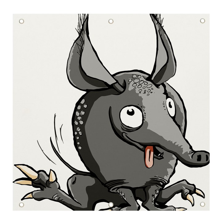 Animal-armadillo-armored-ball- Banner and Sign 4  x 4 