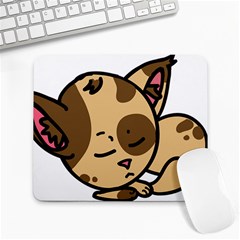 Cat-cartoon-pet-kitten-character Large Mousepad