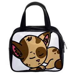 Cat-cartoon-pet-kitten-character Classic Handbag (two Sides) by 99art