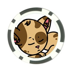 Cat-cartoon-pet-kitten-character Poker Chip Card Guard (10 pack)