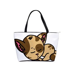 Cat-cartoon-pet-kitten-character Classic Shoulder Handbag by 99art