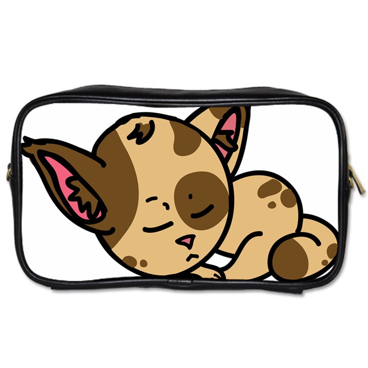 Cat-cartoon-pet-kitten-character Toiletries Bag (One Side)