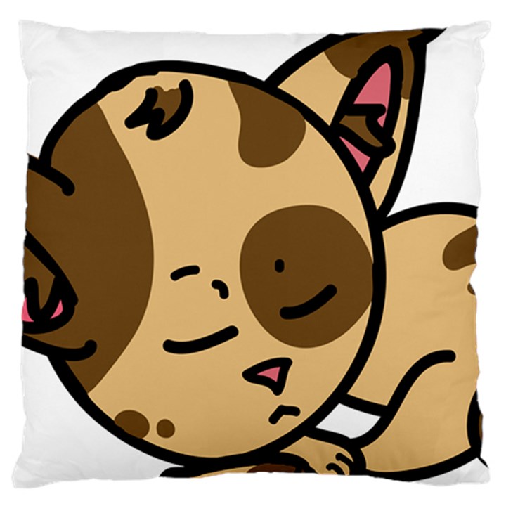 Cat-cartoon-pet-kitten-character Large Cushion Case (One Side)