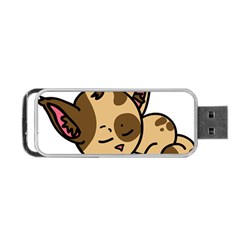 Cat-cartoon-pet-kitten-character Portable Usb Flash (two Sides) by 99art