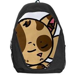 Cat-cartoon-pet-kitten-character Backpack Bag by 99art