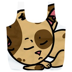 Cat-cartoon-pet-kitten-character Full Print Recycle Bag (xl) by 99art