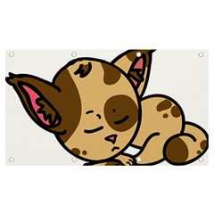 Cat-cartoon-pet-kitten-character Banner And Sign 7  X 4  by 99art