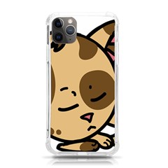 Cat-cartoon-pet-kitten-character Iphone 11 Pro Max 6 5 Inch Tpu Uv Print Case by 99art