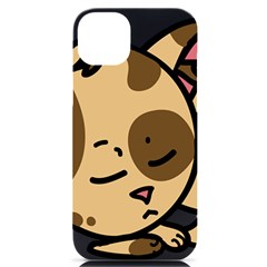 Cat-cartoon-pet-kitten-character iPhone 14 Plus Black UV Print Case