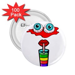 Animation-eyes-cartoon-cute-comic 2 25  Buttons (100 Pack)  by 99art