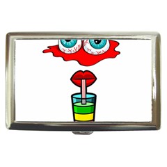 Animation-eyes-cartoon-cute-comic Cigarette Money Case by 99art