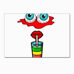 Animation-eyes-cartoon-cute-comic Postcards 5  X 7  (pkg Of 10) by 99art