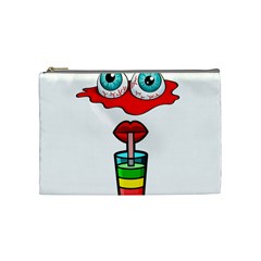 Animation-eyes-cartoon-cute-comic Cosmetic Bag (medium) by 99art