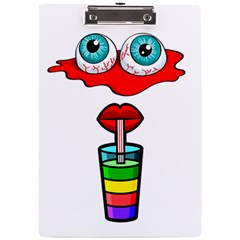 Animation-eyes-cartoon-cute-comic A4 Acrylic Clipboard by 99art