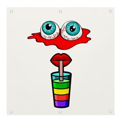 Animation-eyes-cartoon-cute-comic Banner And Sign 4  X 4  by 99art