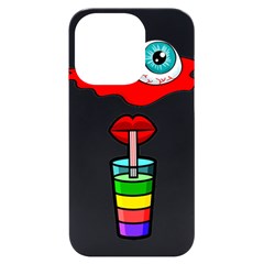 Animation-eyes-cartoon-cute-comic Iphone 14 Pro Black Uv Print Case by 99art