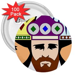 Comic-characters-eastern-magi-sages 3  Buttons (100 Pack)  by 99art