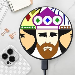 Comic-characters-eastern-magi-sages Wireless Fast Charger(black) by 99art