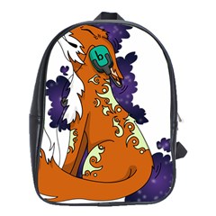 Fuchs-comic-music-wild-animal-cute School Bag (xl) by 99art