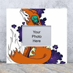 Fuchs-comic-music-wild-animal-cute White Wall Photo Frame 5  X 7  by 99art