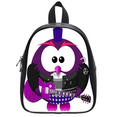 Bird-music-animation-animal School Bag (small) by 99art