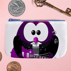 Bird-music-animation-animal Large Coin Purse by 99art