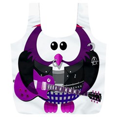 Bird-music-animation-animal Full Print Recycle Bag (xxl) by 99art