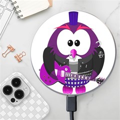 Bird-music-animation-animal Wireless Fast Charger(white) by 99art