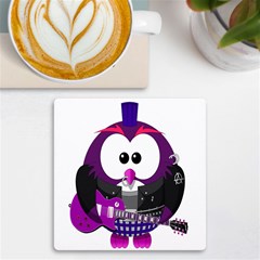 Bird-music-animation-animal Uv Print Square Tile Coaster  by 99art