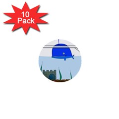 Wal-fish-small-world-lake-sea 1  Mini Buttons (10 Pack)  by 99art