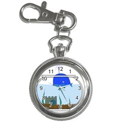 Wal-fish-small-world-lake-sea Key Chain Watches by 99art