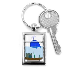 Wal-fish-small-world-lake-sea Key Chain (rectangle)