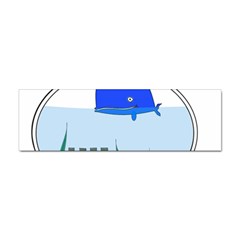 Wal-fish-small-world-lake-sea Sticker (bumper) by 99art