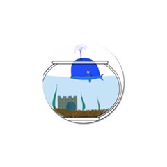 Wal-fish-small-world-lake-sea Golf Ball Marker (4 Pack) by 99art