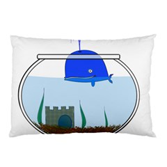 Wal-fish-small-world-lake-sea Pillow Case by 99art