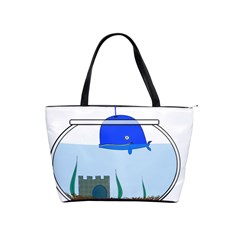 Wal-fish-small-world-lake-sea Classic Shoulder Handbag by 99art