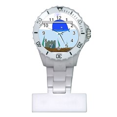 Wal-fish-small-world-lake-sea Plastic Nurses Watch by 99art