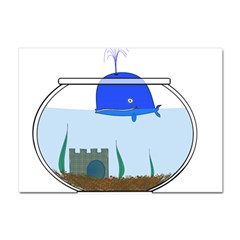 Wal-fish-small-world-lake-sea Crystal Sticker (a4) by 99art