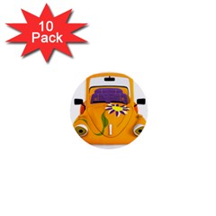 Car-transportation-cartoon-comic 1  Mini Buttons (10 Pack)  by 99art