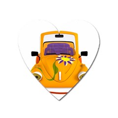 Car-transportation-cartoon-comic Heart Magnet