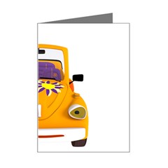 Car-transportation-cartoon-comic Mini Greeting Card