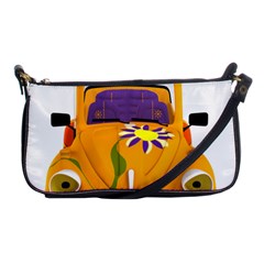 Car-transportation-cartoon-comic Shoulder Clutch Bag by 99art