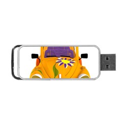 Car-transportation-cartoon-comic Portable Usb Flash (two Sides) by 99art