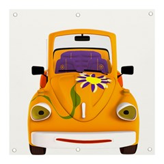 Car-transportation-cartoon-comic Banner And Sign 3  X 3  by 99art