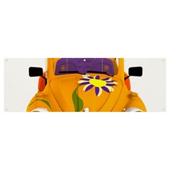 Car-transportation-cartoon-comic Banner And Sign 12  X 4  by 99art