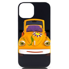 Car-transportation-cartoon-comic Iphone 14 Black Uv Print Case by 99art